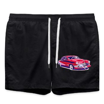 Car - Swim Trunks - black - Front - AI Model Male 185 light (185cm)