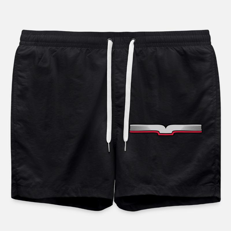 Open book Pages open - Swim Trunks - black
