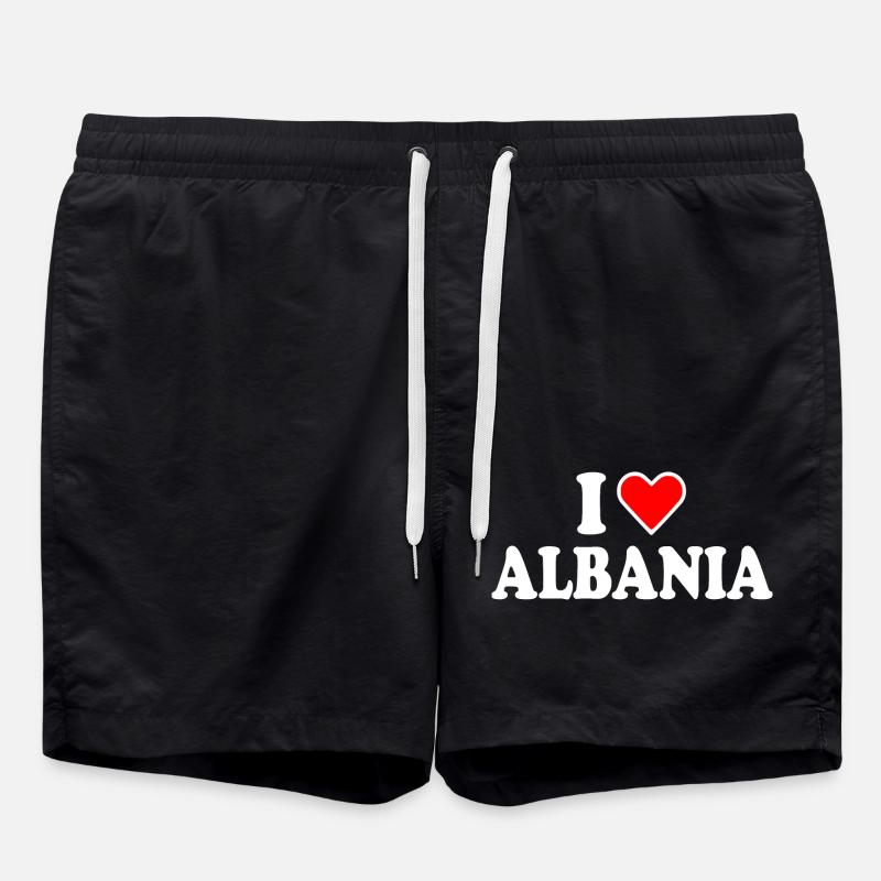 Albanien - Badeshorts - Schwarz