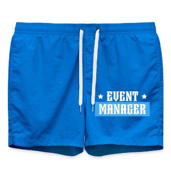 Event Manager blue tshirt black - Swim Trunks - cobalt blue - Front