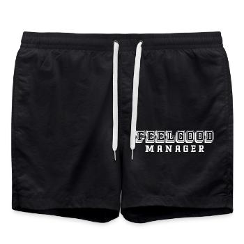 Feelgood Manager Tshirt sombre - Short de bain - noir - Devant - AI Model Male 185 light (185cm)