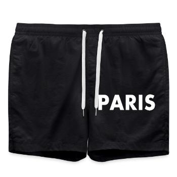 Paris - Short de bain - noir - Devant - AI Model Male 185 light (185cm)