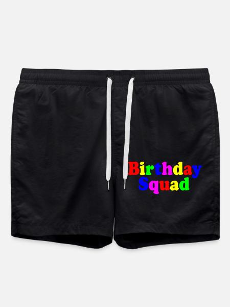 Birthday squad - Swim Trunks - black