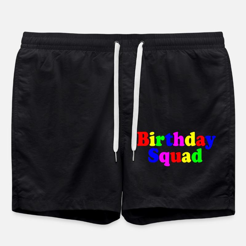 Birthday squad - Short de bain - noir