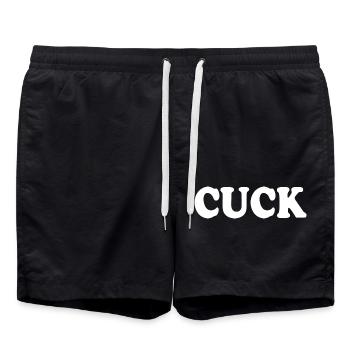 Cuck - Badeshorts - Schwarz - Vorne - AI Model Male 185 light (185cm)
