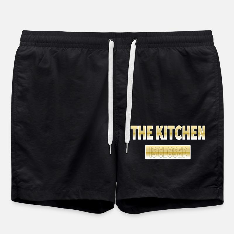 Küche - Badeshorts - Schwarz