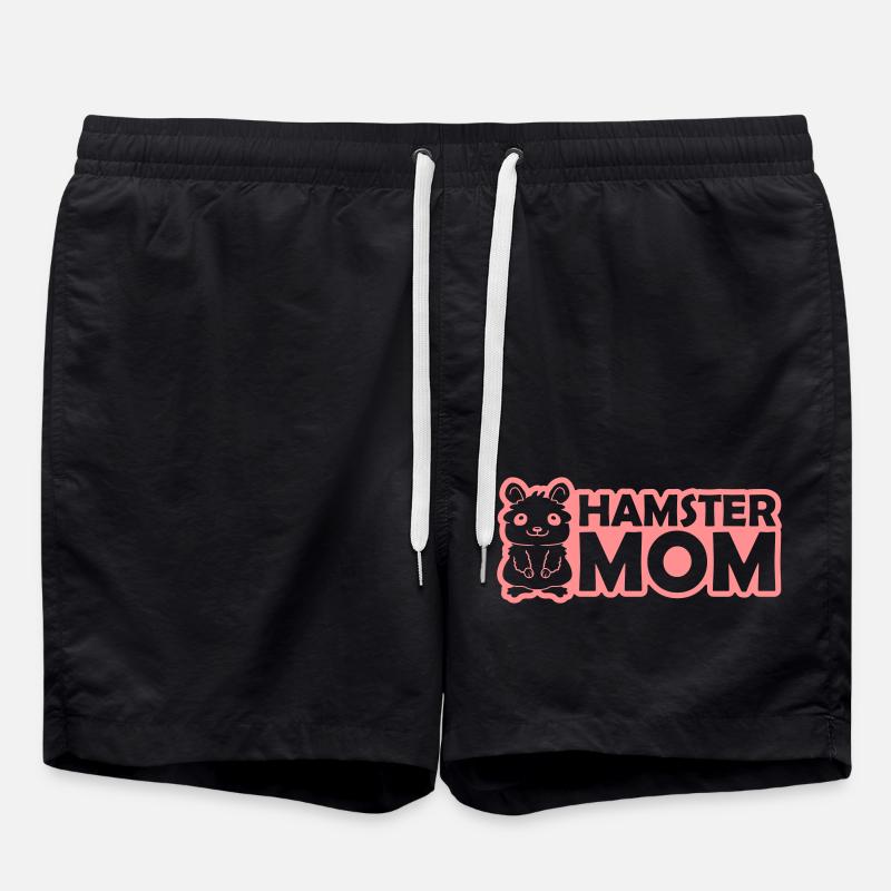 Logo de la maman hamster - Short de bain - noir