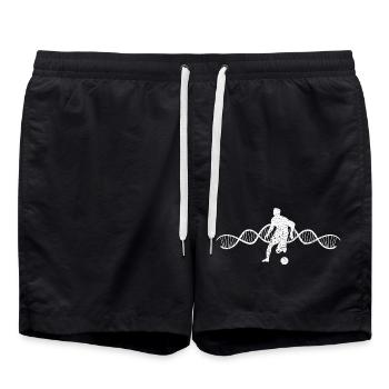 Fußballspieler Fußball Fußballtrainer Fußballer - Badeshorts - Schwarz - Vorne - AI Model Male 185 light (185cm)