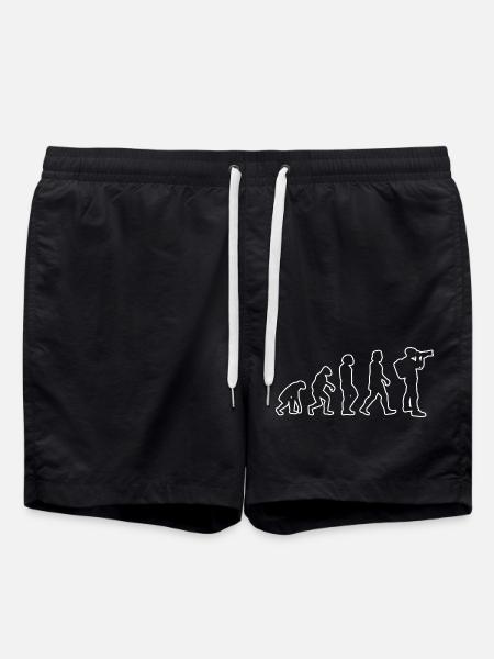 Fotograf lustig Kamera Fotografen Fotografieren - Badeshorts - Schwarz