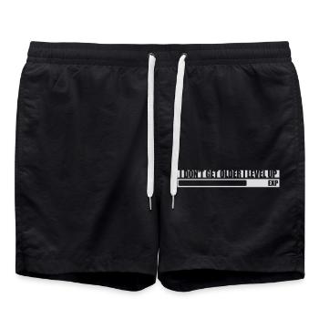 get older level up - Swim Trunks - black - Front - AI Model Male 185 light (185cm)