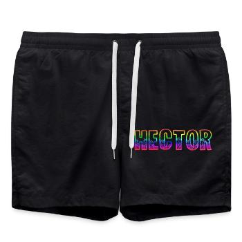 Hector RS Rainbow - Swim Trunks - black - Front - AI Model Male 185 light (185cm)