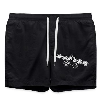 Motocross Mobylette Motocycliste Cadeau Moto - Short de bain - noir - Devant - AI Model Male 185 light (185cm)