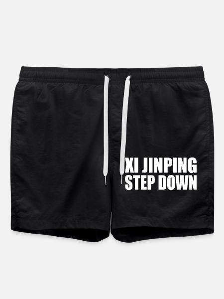 Xi jinping step down - Swim Trunks - black