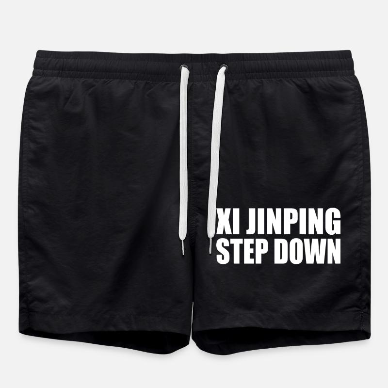Xi jinping step down - Short de bain - noir