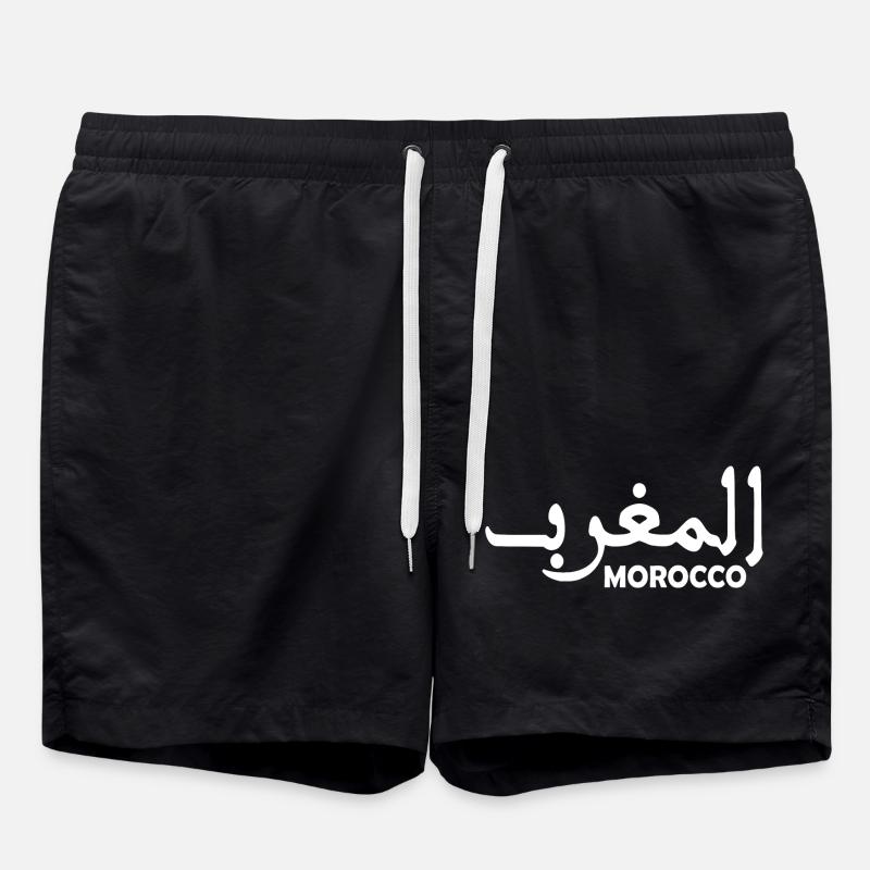 Marokko - Badeshorts - Schwarz