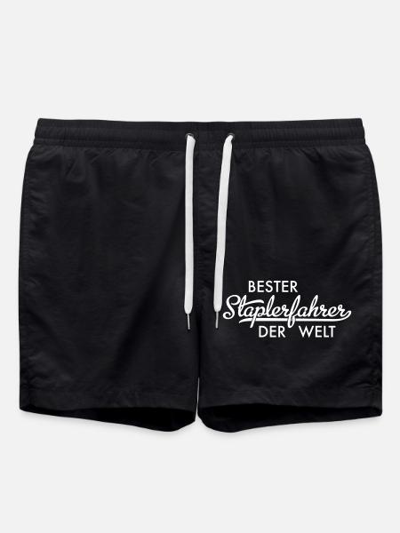 Staplerfahrer - Badeshorts - Schwarz