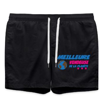 Meilleure VENDEUSE de la planète - Short de bain - noir - Devant - AI Model Male 185 light (185cm)