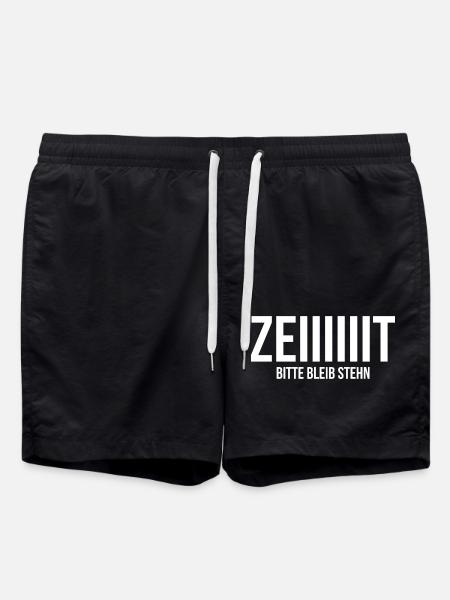 Zeit - Badeshorts - Schwarz