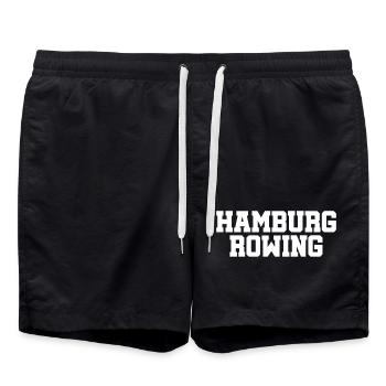 Hamburg Rowing - Rudern - Sport - Aviron - Swim Trunks - black - Front - AI Model Male 185 light (185cm)