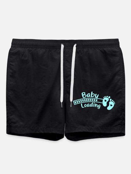 baby babyfüße loading - Badeshorts - Schwarz