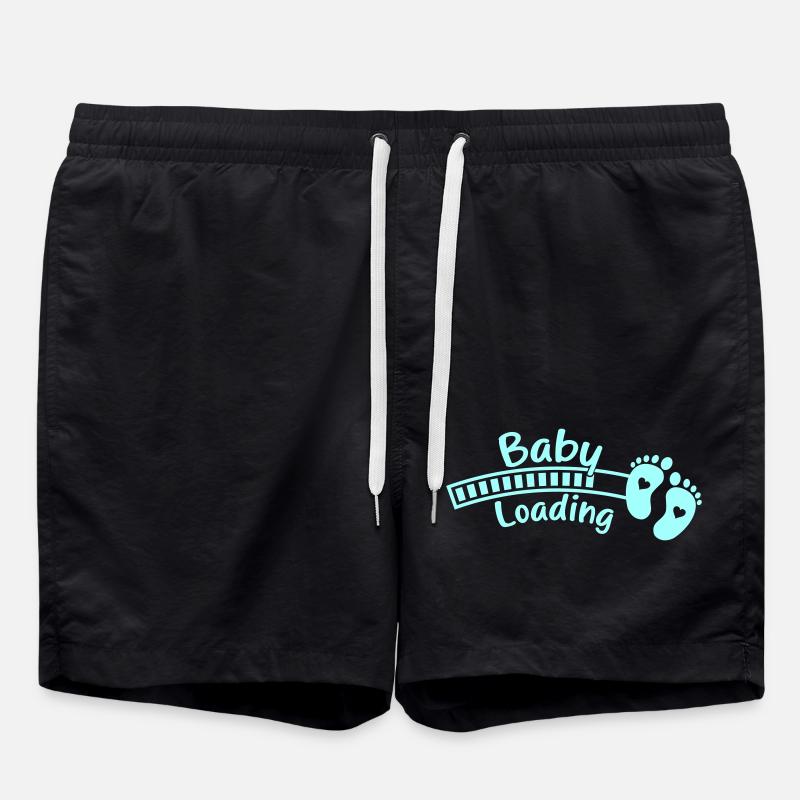 baby babyfüße loading - Badeshorts - Schwarz