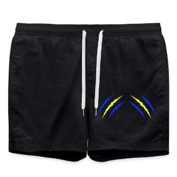 krallen schweden - Badeshorts - Schwarz - Vorne - AI Model Male 185 light (185cm)