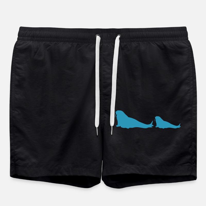 walross 2 - Badeshorts - Schwarz