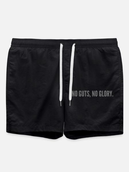 No guts, no glory. - Swim Trunks - black