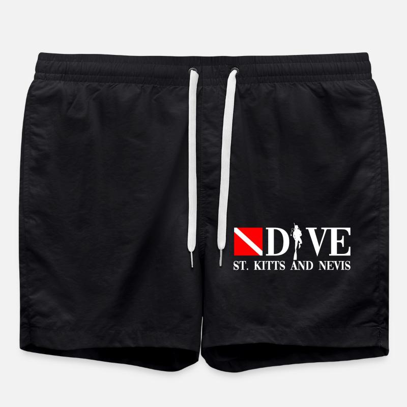 Plongée - Saint-Kitts-et-Nevis - Plongeur - Taucher - Short de bain - noir