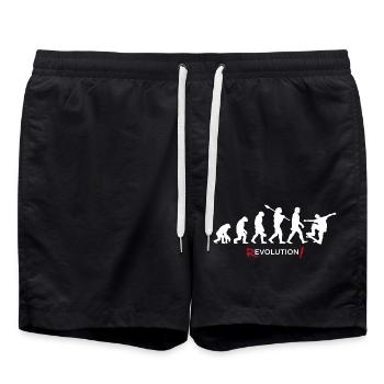 Revolution - Evolution Man with Fun Twist 1 - Swim Trunks - black - Front - AI Model Male 185 light (185cm)