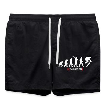 Revolution - Evolution Man Fun Twist 05 - Badeshorts - Schwarz - Vorne - AI Model Male 185 light (185cm)