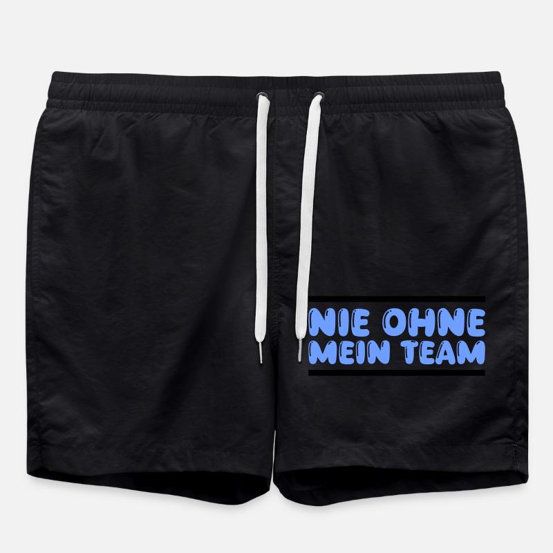 team - Swim Trunks - black