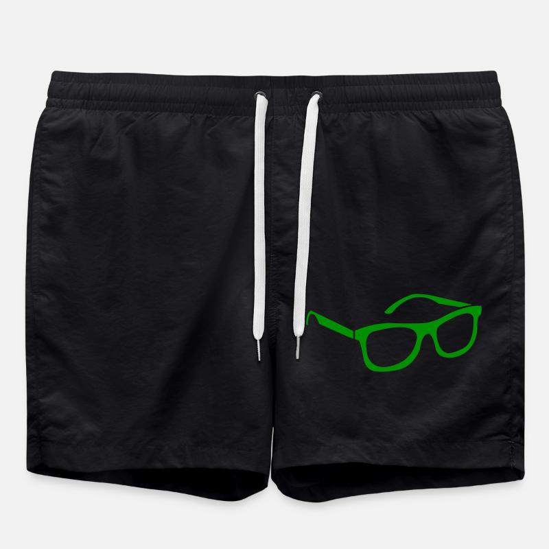Lunettes - Short de bain - noir