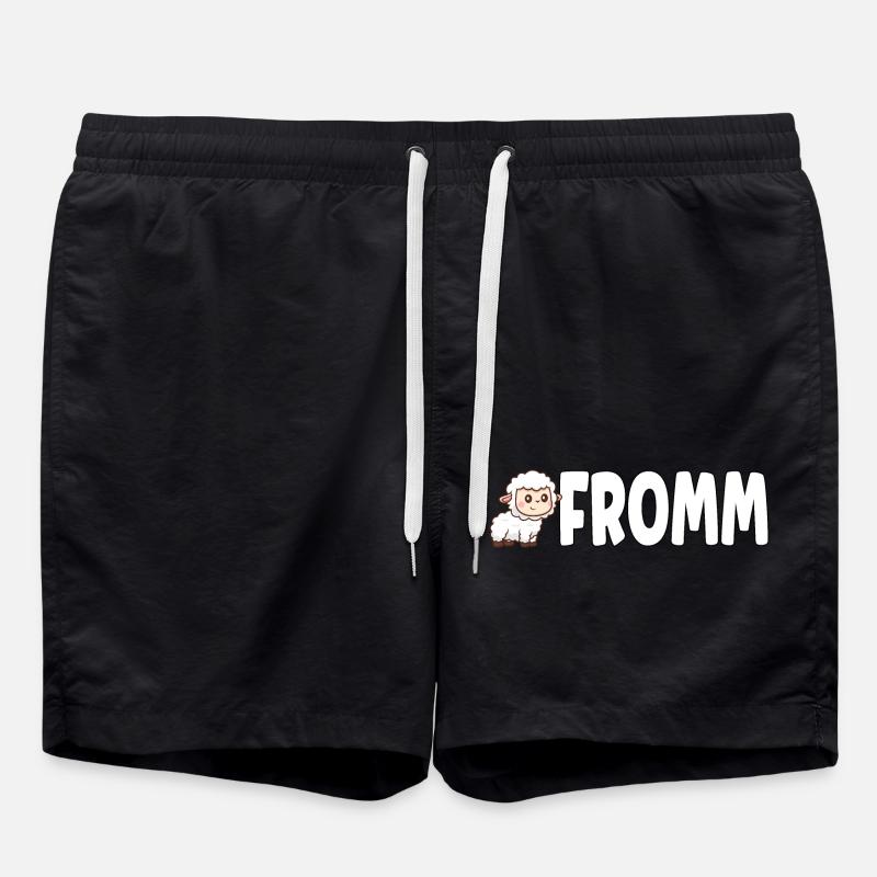 Lammfromm - You are innocent. ALWAYS! - Swim Trunks - black