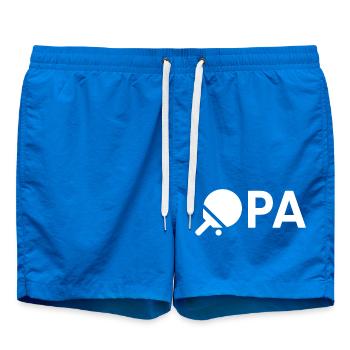 Opa Tischtennis Geschenkidee Großvater Ping-Pong - Badeshorts - Cobalt blue - Vorne