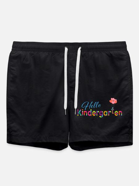 Hello Kindergarten - Swim Trunks - black