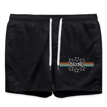 Woman's name Defne - Swim Trunks - black - Front - AI Model Male 185 light (185cm)