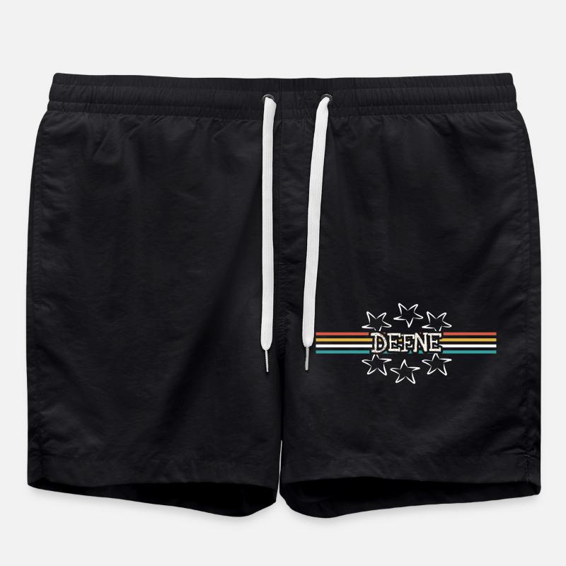 Frauenname Defne - Badeshorts - Schwarz