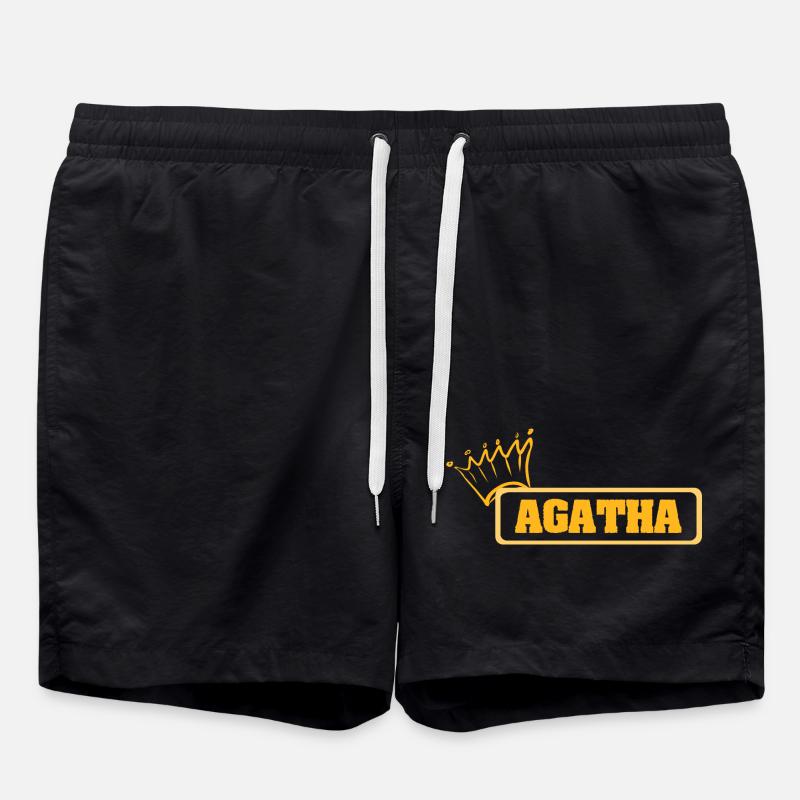 Geschenk für Agatha - Badeshorts - Schwarz
