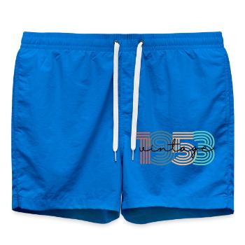 1953 Vintage Retro - Swim Trunks - cobalt blue - Front