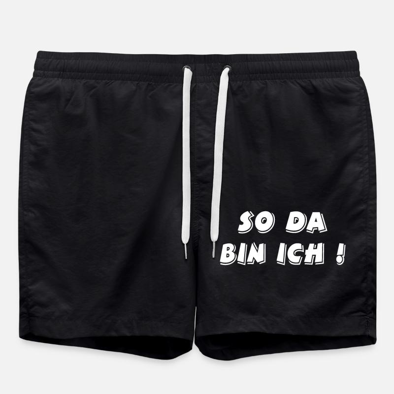 Auto - Badeshorts - Schwarz