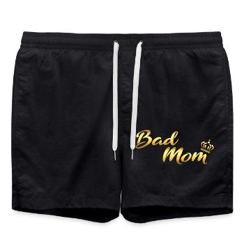 Or Bad Mom - Short de bain - noir - Devant - AI Model Male 185 light (185cm)