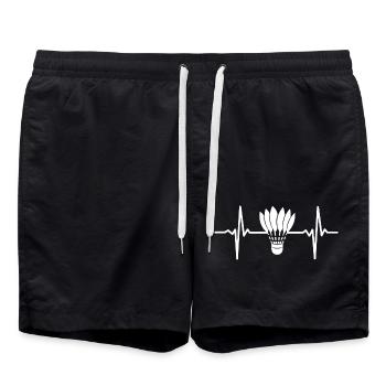Volant de badminton Heartbeat - Short de bain - noir - Devant - AI Model Male 185 light (185cm)