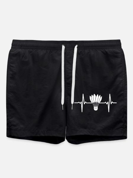 Volant de badminton Heartbeat - Short de bain - noir
