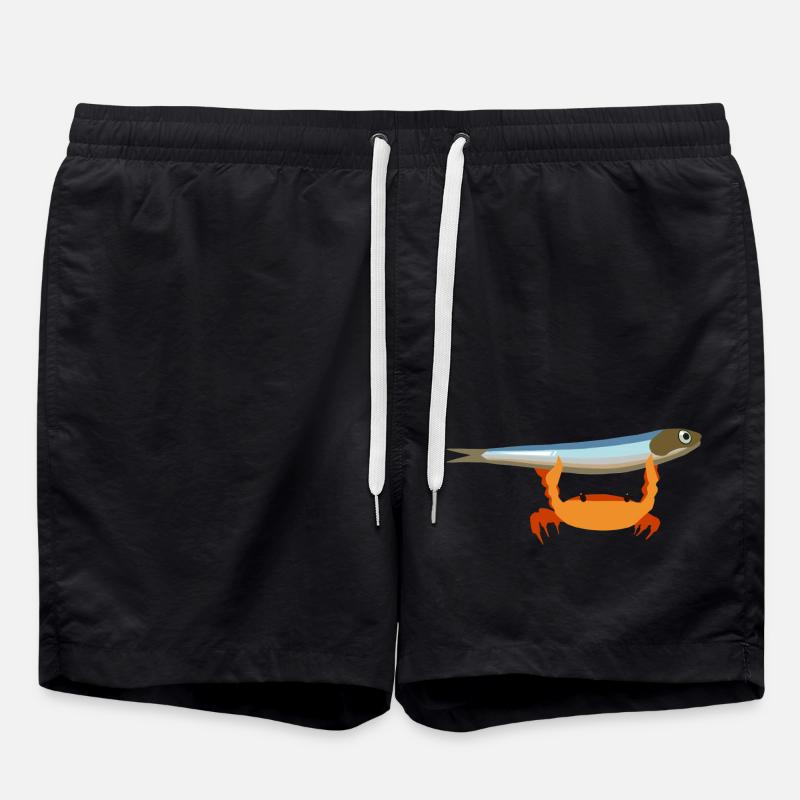 Proud Crab - Swim Trunks - black