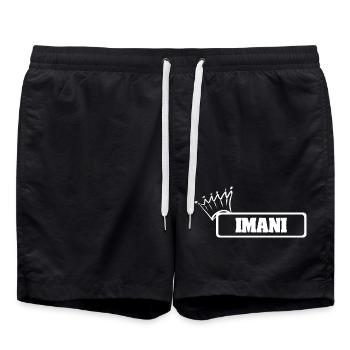 Crown Imani - Swim Trunks - black - Front - AI Model Male 185 light (185cm)