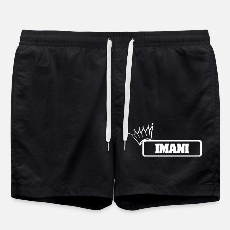 Couronne Imani - Short de bain - noir