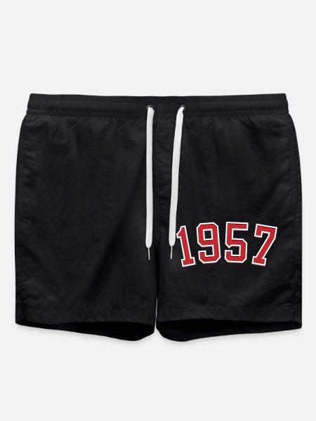Sport Birth Year 1957 - Swim Trunks - black