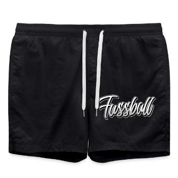 Fussball - Badeshorts - Schwarz - Vorne - AI Model Male 185 light (185cm)
