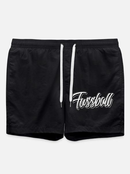 Fussball - Badeshorts - Schwarz